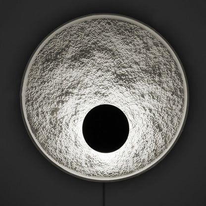 Contemporary Nordic Round Iron Resin LED Wall Sconce Lamp