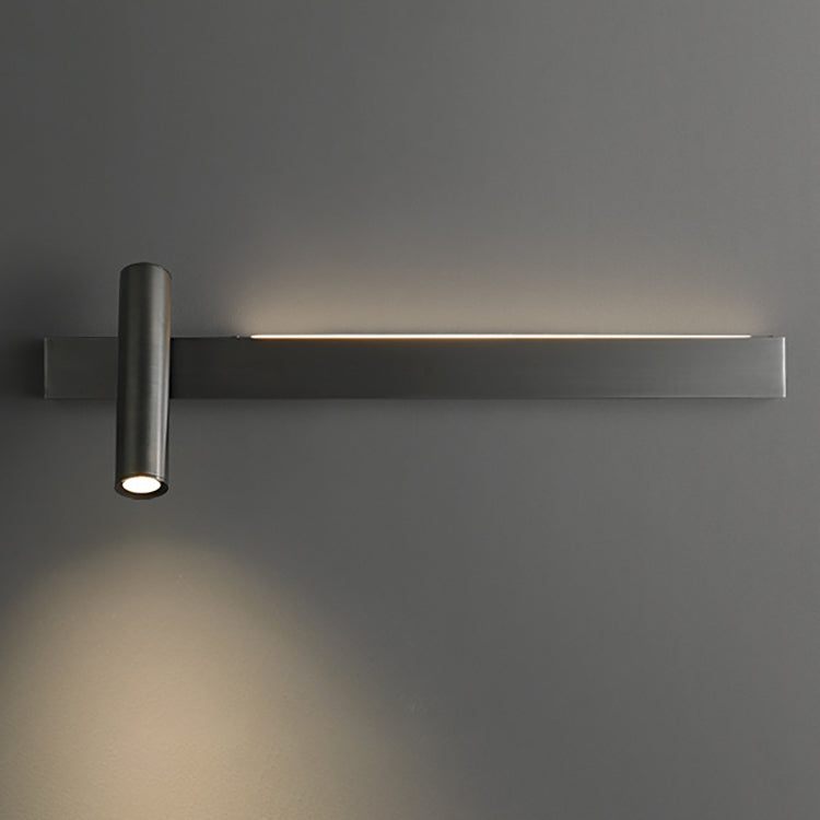 Luxury Rectangle Cylinder Full Copper LED Wall Sconce Lamp