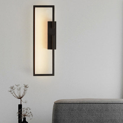 Mid-century Rectangular Geometric LED Wall Sconce Lamp