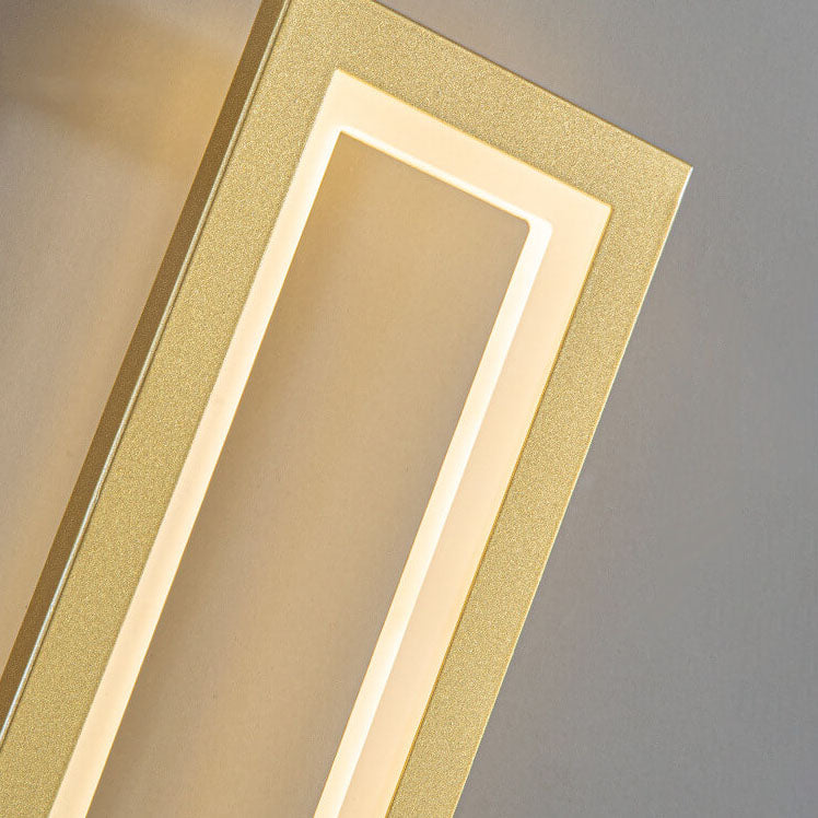 Solid Color Rectangular Acrylic LED Wall Sconce Lamp