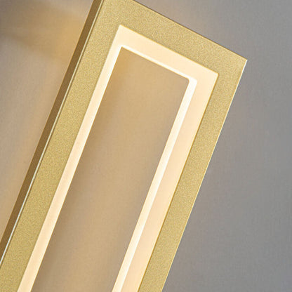 Solid Color Rectangular Acrylic LED Wall Sconce Lamp