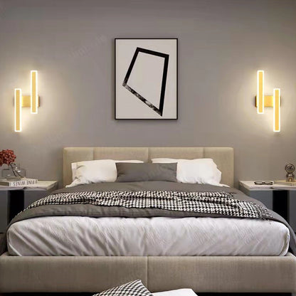 Geometric Strip Acrylic Hardware LED Wall Sconce Lamp