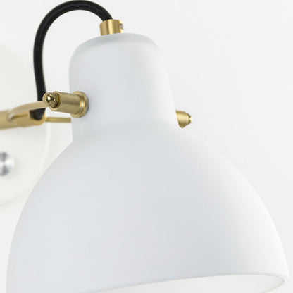 Simplicity Glass Dome Hemispheroid 1-Light Wall Sconce Lamp