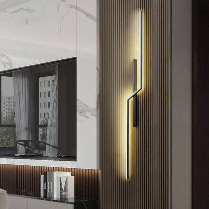 Geometry Lines Aluminum Iron Silicone LED Wall Sconce Lamp