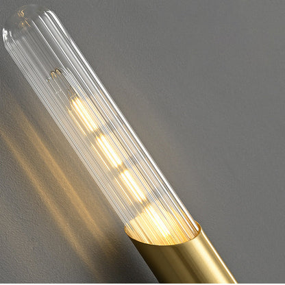 Modern Minimalist Cooper Glass 1-Light Wall Sconce Lamp