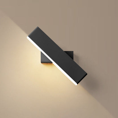 Rectangular Aluminum Acrylic Rotatable LED Wall Sconce Lamp