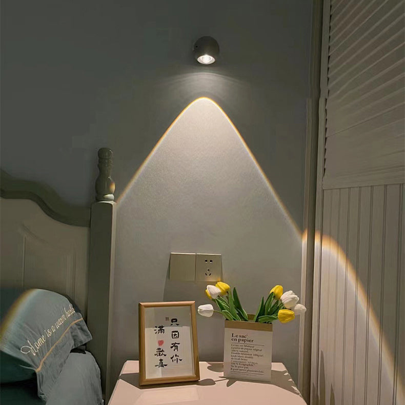 Modern Minimalist Orb USB ABS LED Wall Sconce Lamp