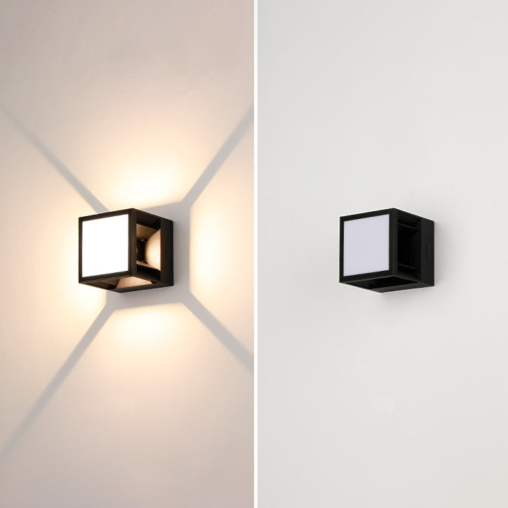 Simplicity LED Solar Waterproof Outdoor Wall Sconce Lamp