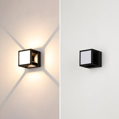 Simplicity LED Solar Waterproof Outdoor Wall Sconce Lamp