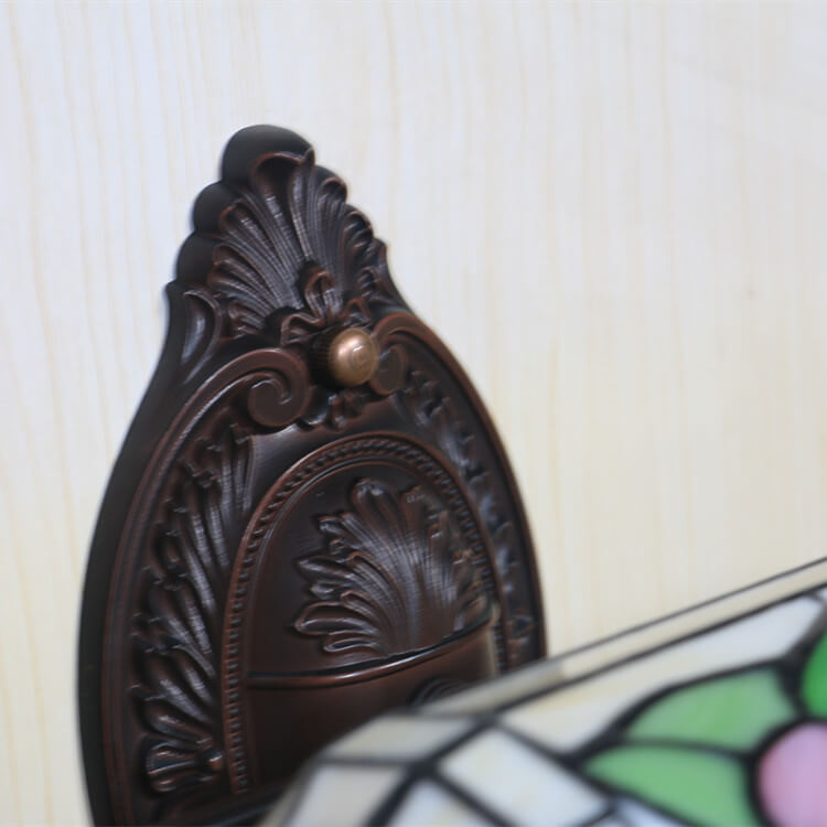 Tiffany Stained Glass 1-Light Zipper Wall Sconce Lamp
