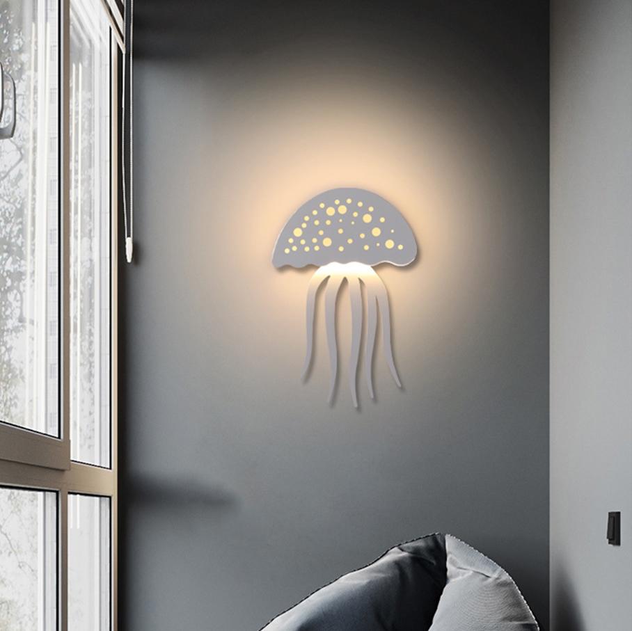 Modern Creative 1-Light LED Jellyfish Wall Lamp
