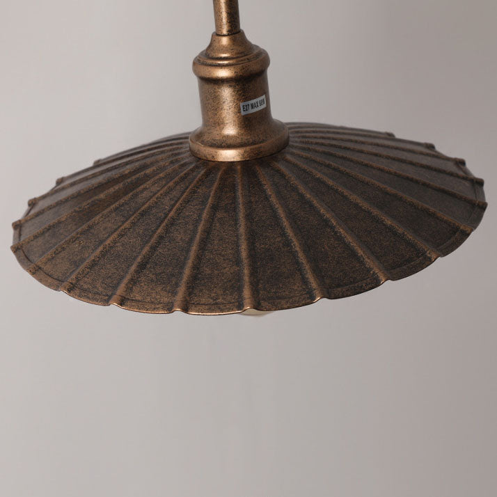 Waterproof Pleated Petal Iron 1-Light Wall Sconce Lamp