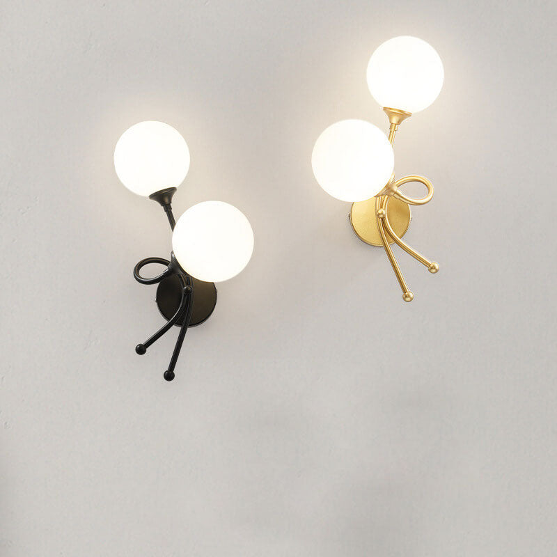 Minimalist Knot Shape Design 2-Light Wall Sconce Lamp