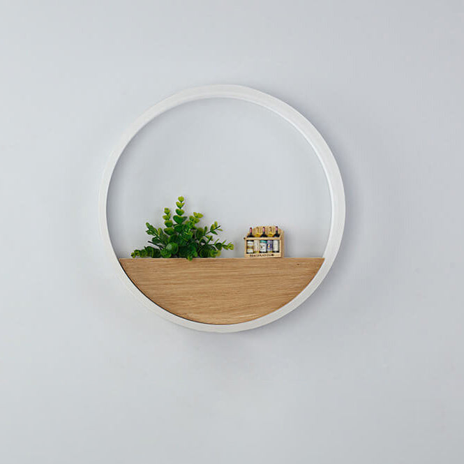 Solid Acrylic Storage Decoration Round LED Wall Sconce Lamp