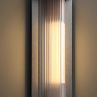 Simplicity PC Triangular Prism LED Outdoor Wall Sconce Lamp