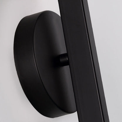 Light Black Gold Iron Round Head LED Wall Sconce Lamp