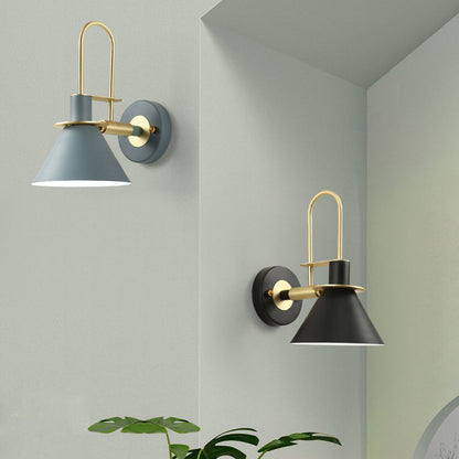 Modern Minimalist Horn Iron 1-Light Wall Sconce Lamp