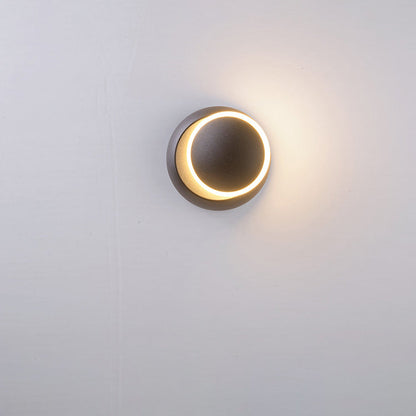 Minimalist Round Rotatable Aluminum PC LED Wall Sconce Lamp
