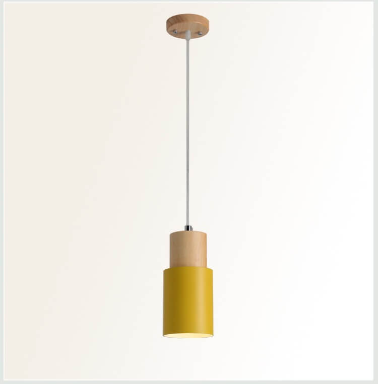 Nordic Macaron Cylinder Aluminum 1-Light LED Pendant