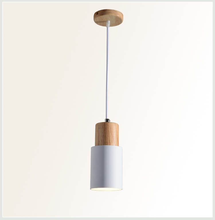 Nordic Macaron Cylinder Aluminum 1-Light LED Pendant