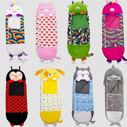 Animal Shape Kids Sleeping Bag with Pillow