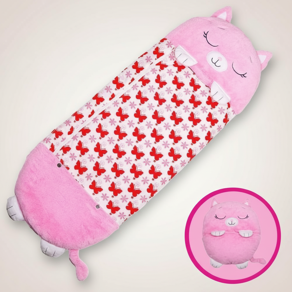 Animal Shape Kids Sleeping Bag with Pillow