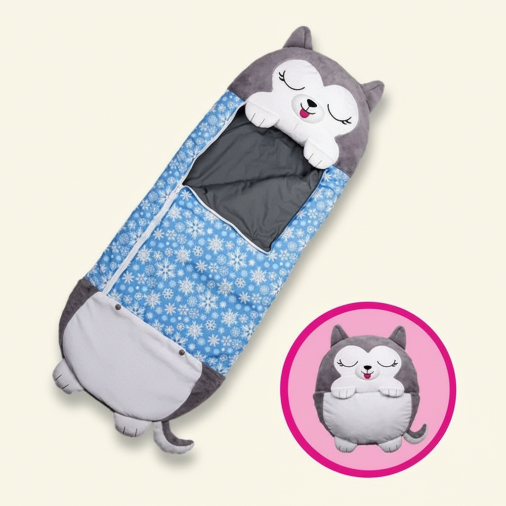 Animal Shape Kids Sleeping Bag with Pillow