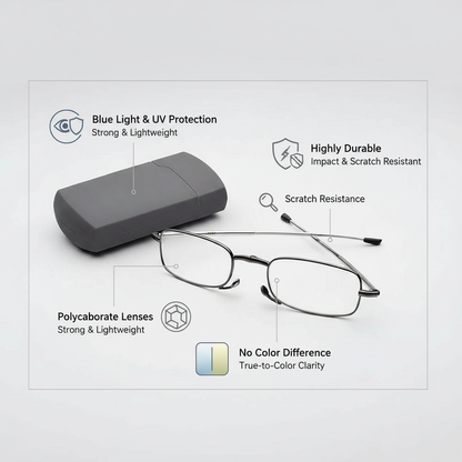Foldable Reading Glasses with Case