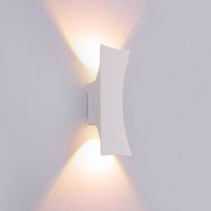 Rectangular Curved LED Outdoor Waterproof Wall Sconce Lamp