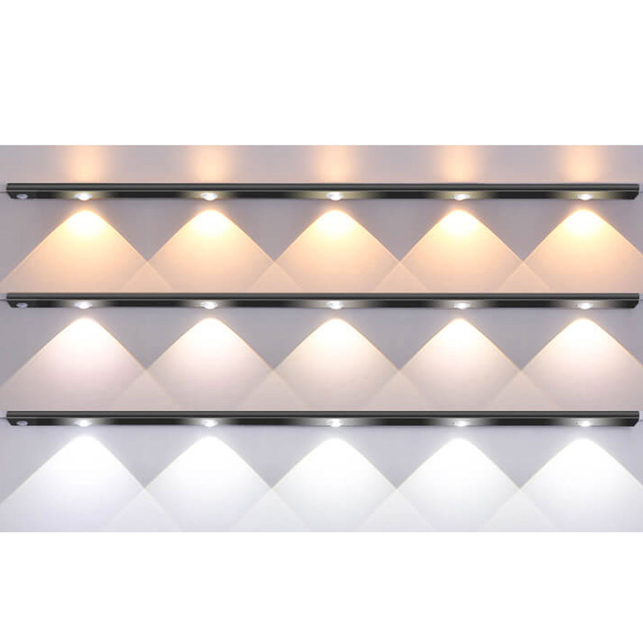 Ultra-thin Human Sensor Charging Hill Ripple Light Strip