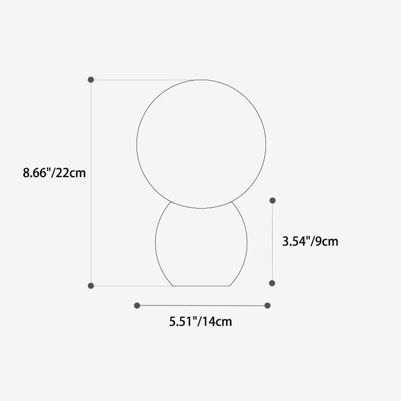 Contemporary Orb Table Lamp