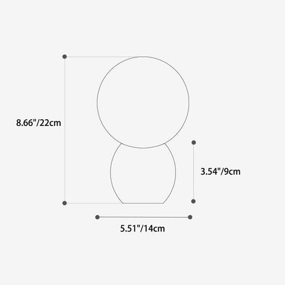 Contemporary Orb Table Lamp