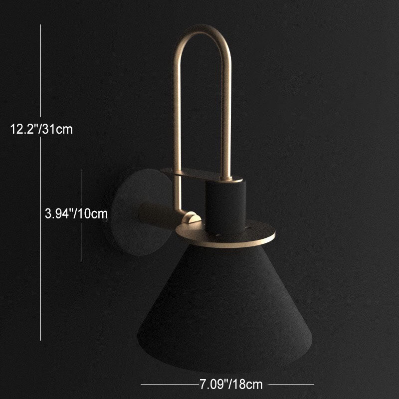 Scandinavian Macaron Horn Iron 1-Light Wall Sconce Lamp
