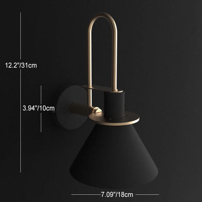 Scandinavian Macaron Horn Iron 1-Light Wall Sconce Lamp