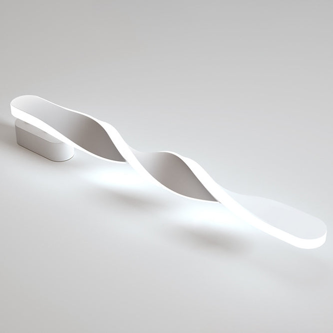 Spiral Long Aluminum Silicone LED Wall Sconce Lamp