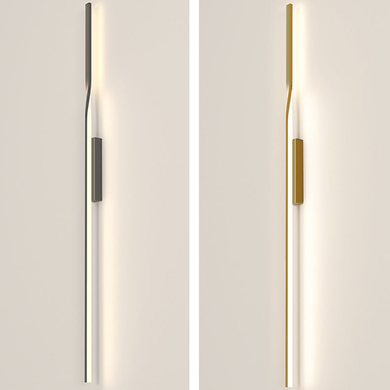 Aluminum Straight Line Silicone LED Wall Sconce Lamp