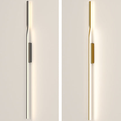 Aluminum Straight Line Silicone LED Wall Sconce Lamp