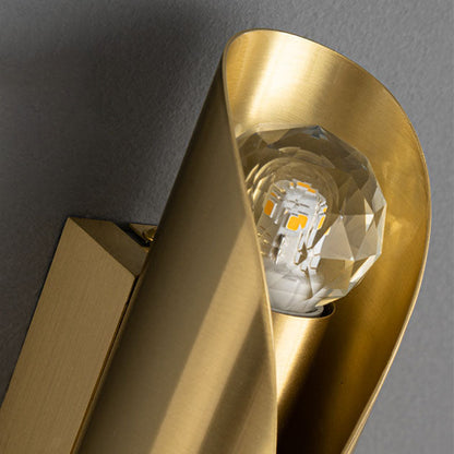 Light Luxury Long All Copper 2-Light Wall Sconce Lamp