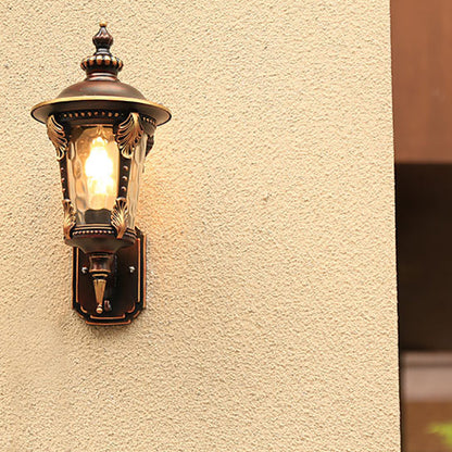 Cylinder Aluminum Glass 1-Light Wall Sconce Lamp