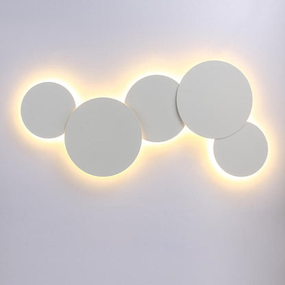 Modern Minimalist Round Eclipse Iron LED Wall Sconce Lamp