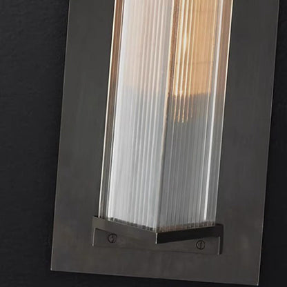 Simplicity PC Triangular Prism LED Outdoor Wall Sconce Lamp
