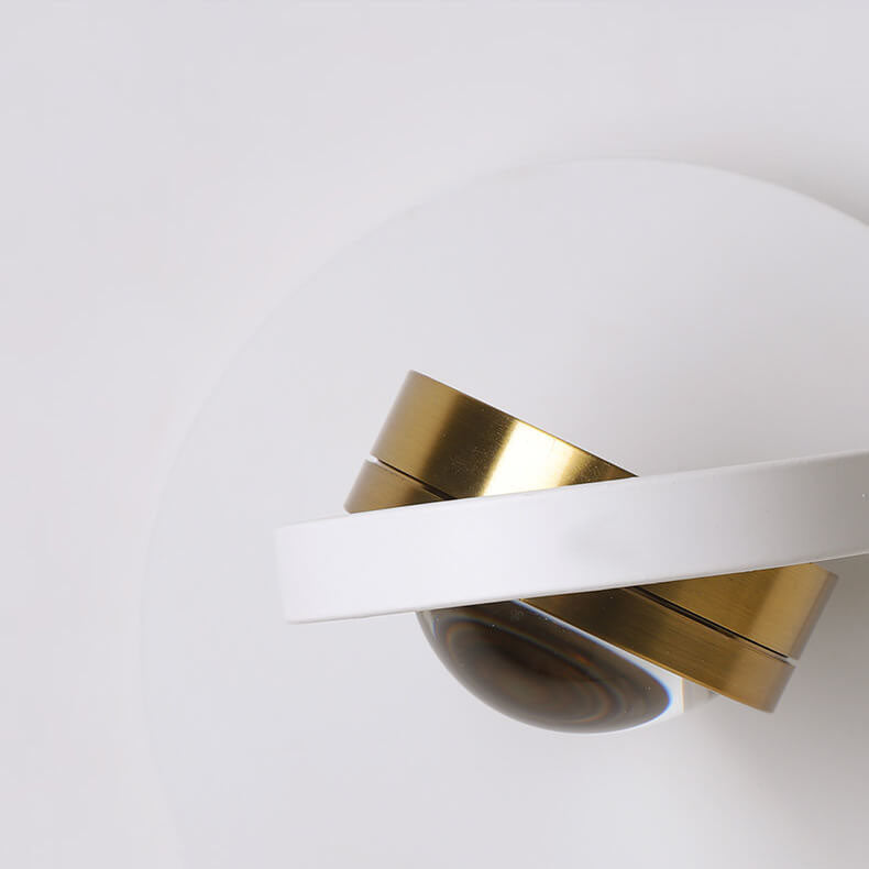 Aluminum Geometric Square Round Iron LED Wall Sconce Lamp