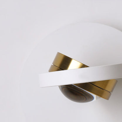 Aluminum Geometric Square Round Iron LED Wall Sconce Lamp