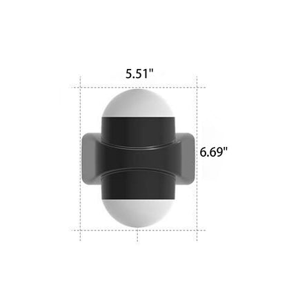Cylinder Ball LED Outdoor Waterproof Patio Wall Sconce Lamp