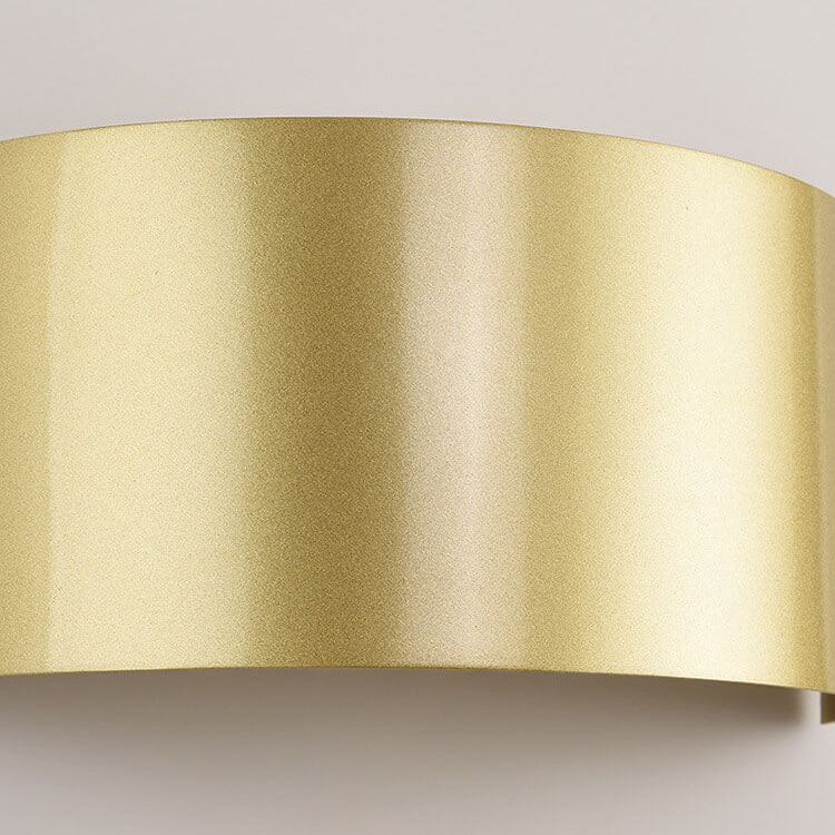 Solid Color Iron Half-circle LED Wall Sconce Lamp