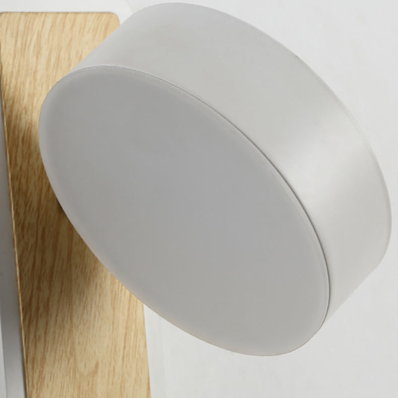 Round Rectangle Iron Aluminum Acrylic LED Wall Sconce Lamp