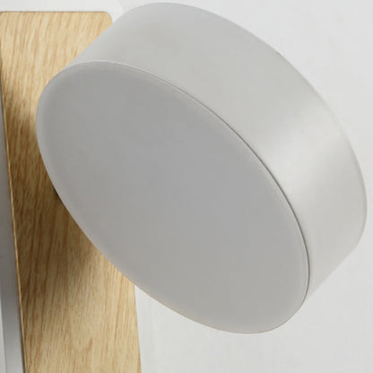Round Rectangle Iron Aluminum Acrylic LED Wall Sconce Lamp
