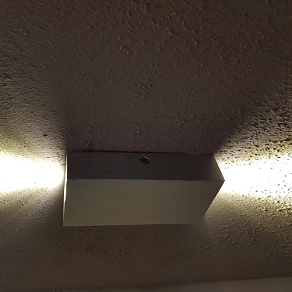 Simplicity Waterproof Aluminum Cubic LED Wall Sconce Lamp