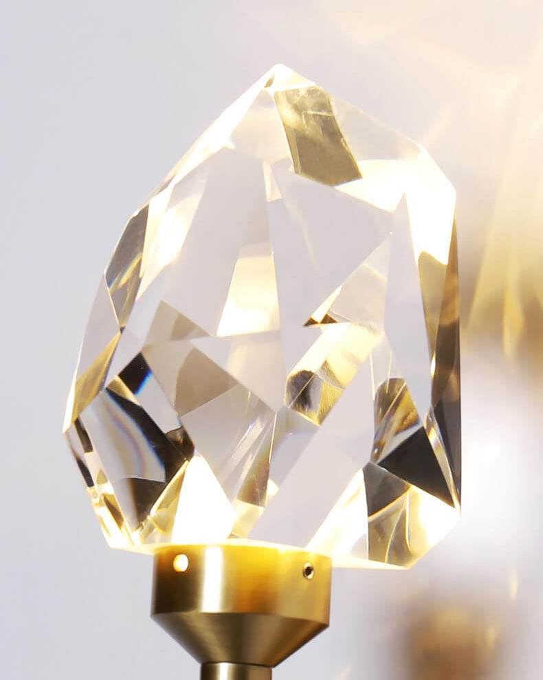 Full Crystal Scepter Design 1/2-Light LED Wall Sconce Lamp