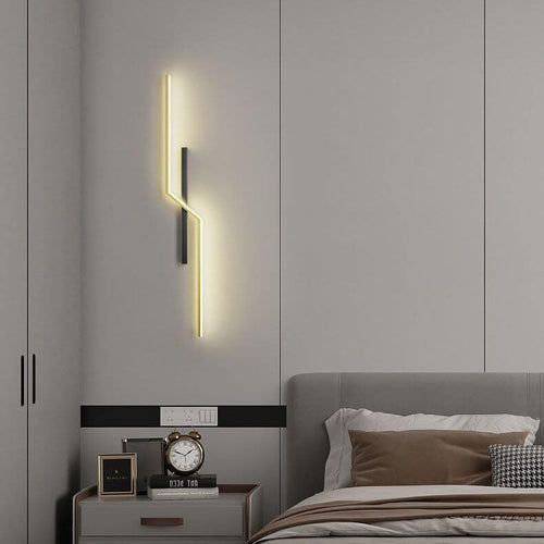 Geometry Lines Aluminum Iron Silicone LED Wall Sconce Lamp